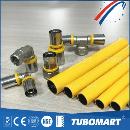 High temperature plastic underground heating pipe flexible yellow butt welding gas pipes
