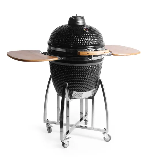 Auplex BBQ Green Manufacturer Charcoal Kamado Camping Egg Shaped 21 Inch Ceramic BBQ Grill Outdoor