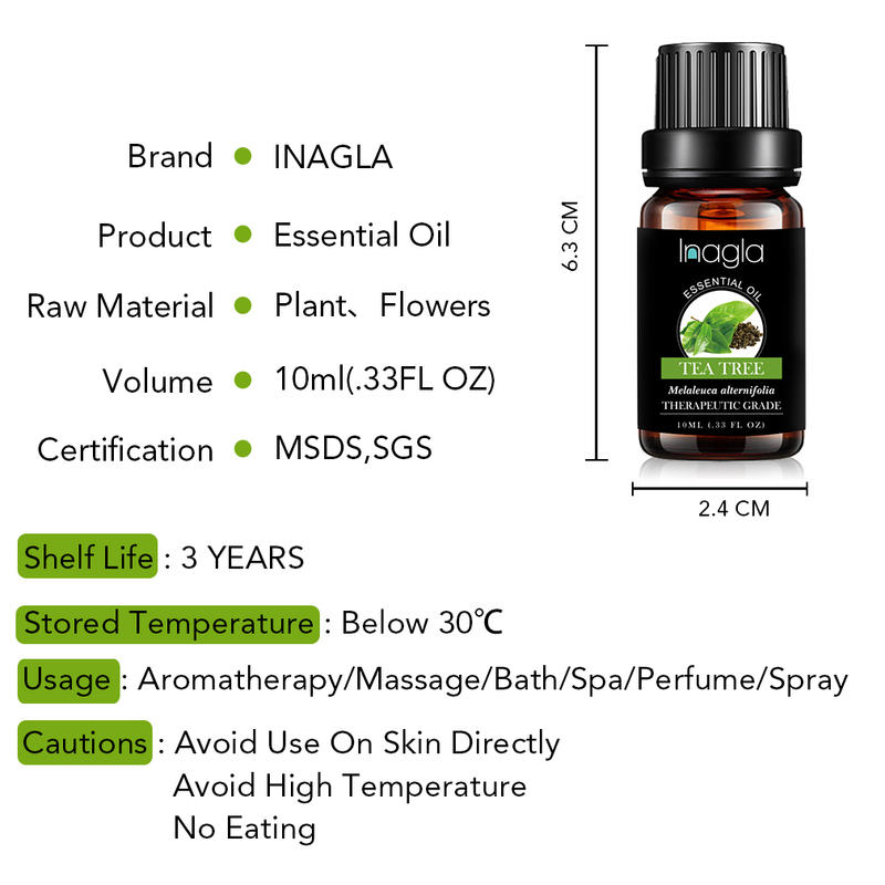 Inagla Pine Needles Essential Oil Sandalwood Ylang Natural 10ML Pure Essential Oils Aromatherapy Diffusers Oil Relieve Stress
