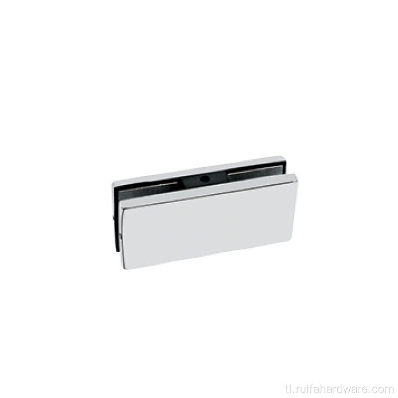 Frameless glass door locking hardware