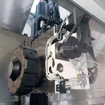 High Quality TCK56 Slant Bed CNC Lathe Machine with Double Spindle