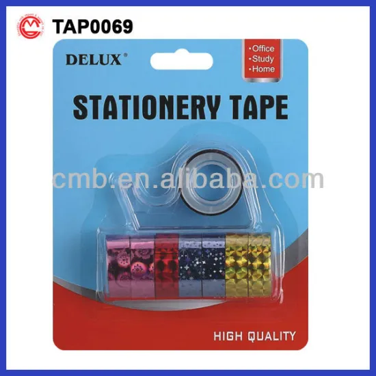 HOLOGRAPHIC TAPE COLOR TAPE IN COLOR BOX