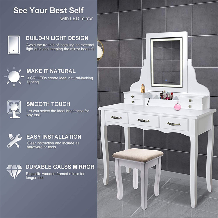 Drawers Makeup Dressing Table 5 Jpg