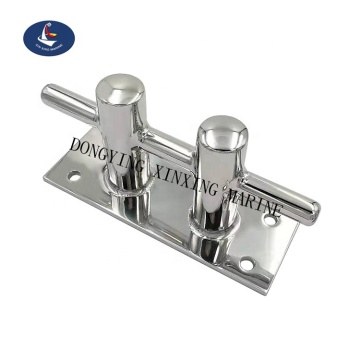 Popular Large Size Double Cross Mirror-polished Stainless Steel Bollard for Yachts