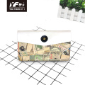 Custom vintage style PU leather handbag cosmetic bag pencil case&bag multifunctional bag