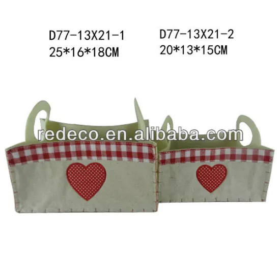 Non-woven flower pots with handles