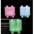 Cute cat fact shaped glass candle jar for sale