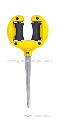 Plastic Garden Hose Guide With Zinc Spike Preventing Hose From Hose Pulling Damage 