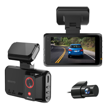 4K+1K DashCam with 3.0 Screen