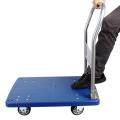 Blauer faltbare Trolley -Marktwagen