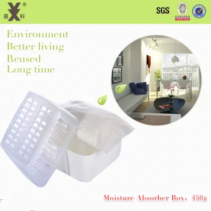 Home Interial Square Rifillable Moisture Absorber Dehumidifier Box