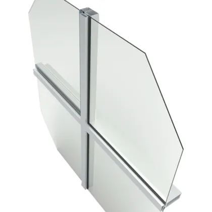 Outdoor Majestic Emporium Curved Glass Curtain Wall Structural System