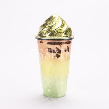 Diamond 16OZ fashion double layers plastic Cup