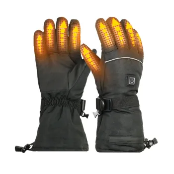 Custom Logo Fingertips Heated Gloves with Rechargeable Battery