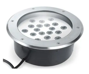Dc 220 Volt 20w Underground Round Led Lights Warm White For Public Lighting , 3 Yrs Warranty