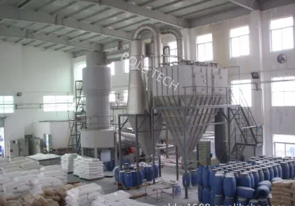 Starch spin flash dryer for food industry