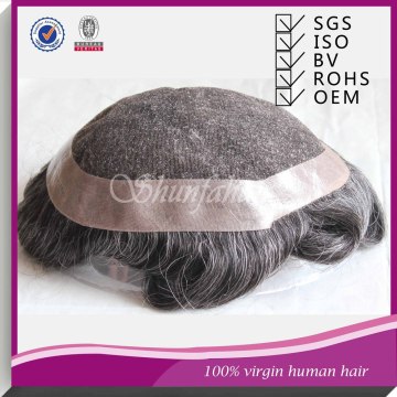 Stock lace toupee,silk top men toupee,human hair toupee for men