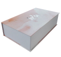 Różowy luksusowy tłoczony na gorąco niestandardowe papierowe pudełko