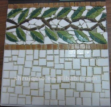 Art design glass mosaic for modern kitchen design floors tile