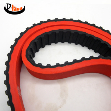 Factory OEM Custom High-Quality Seamless T10 Red Rubber Coated Timing Belt for Film Pulling Machines