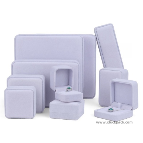 High-end rounded corner velvet accessories packaging box