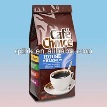 Customized plastic aluminum foil coffee bags/ coffee bag with valve/ Coffee packaging bags 250g 500g 1kg