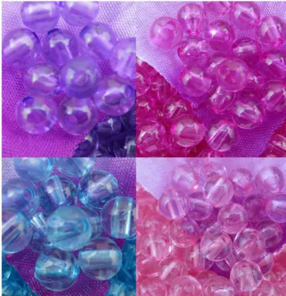 Acrylic bicone round lucid Beads 8mm