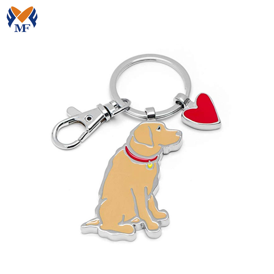 Metal Keychain Dog