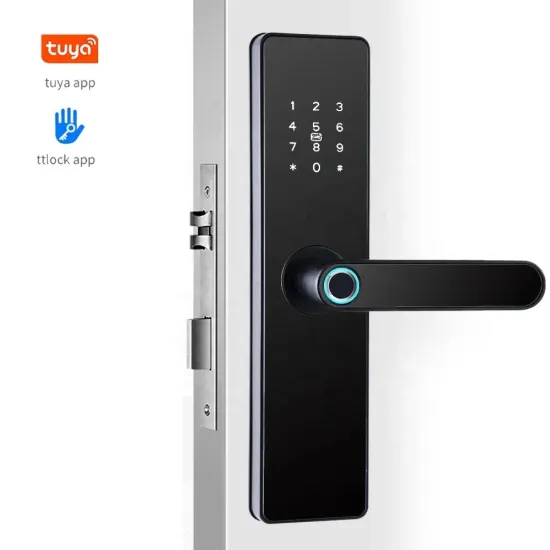 Smart Electric Safety Handle Lock: Wi-Fi, Fingerprint, and Tuya TTLock Technology