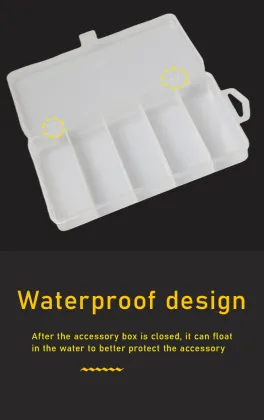 Wholesale Fishing Lure Tackle Box Clear Plastic Accessories Box for Fishing Lures