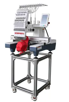 Single head computerized embroidery machine
