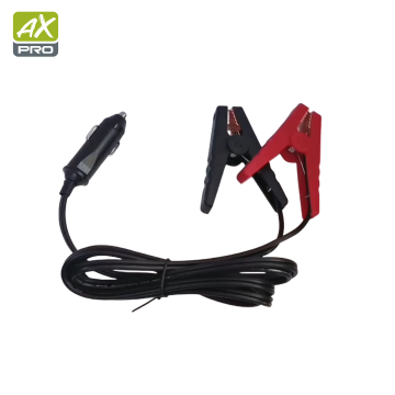 12-24V Car Cigarette Lighter Plug to Alligator Clips Cable - OEM 15A Charger Adapter
