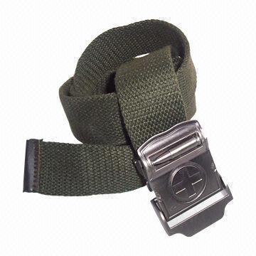 3.8cm Canvas Belt, Made of Woven Webbing, for Men