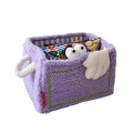 Boîte de rangement en peluche mignonne