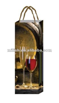 Plastic wine packaging bag with high quality