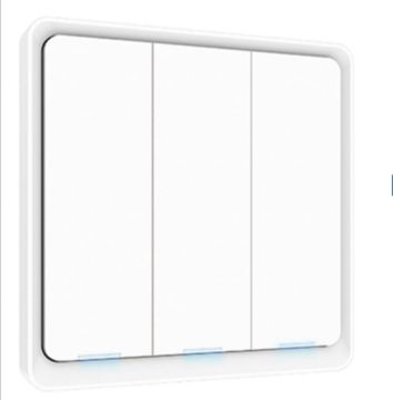 DIY Wireless Wifi Blue-tooth 3 gang Scenario Battery Powered Button light Program Smart life Remote Scene Switch Tuya Zigbee