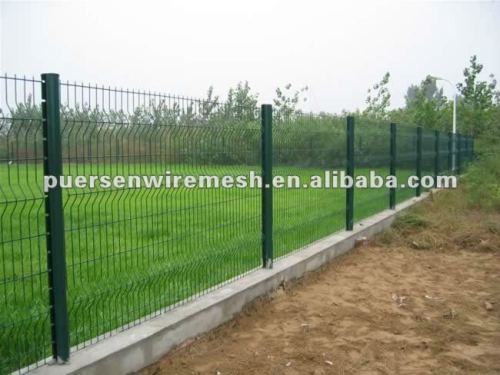 Pvc coated welded galvanized fence panel