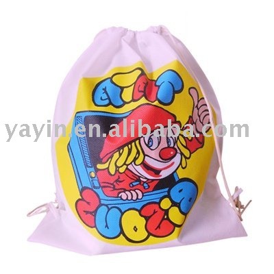 High quality organic cotton drawstring bag