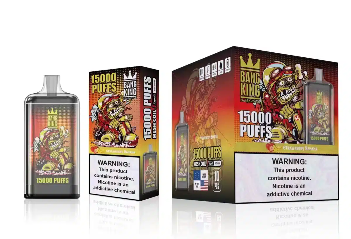 ببيع الساخنة Bang King 15000 Puffs جهاز vape القابل للتخلص