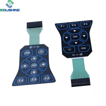 CE certificate overlay plano-convex membrane switch
