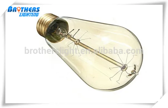 ST58 Edison Bulb Squirrel Cage Tungsten Filament Vintage Filament Tungsten Filament Warm Glow Lighting