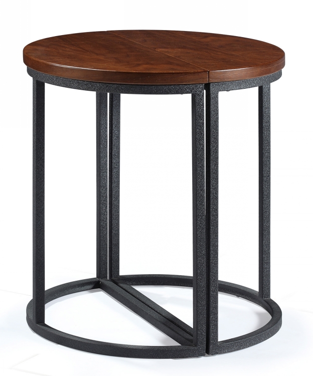 Classic Metal Leg Round Restaurant Woodtop Coffee Tables