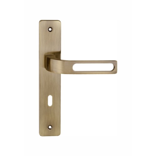 Plating Finish Aluminium Alloy Door Handle With Plate