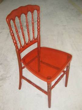 Red Rental Event Wedding Resin Napoleon Chair