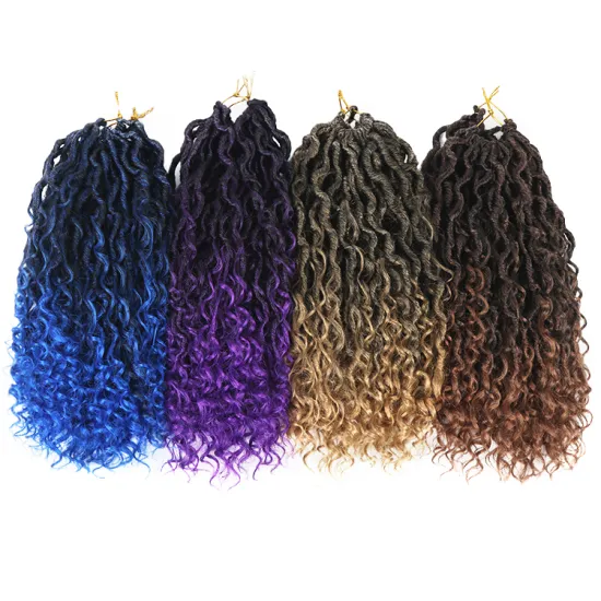 River Locs Messy Goddess Locs River Faux Locs Curly ends Crochet Braid Passion Twist Synthetic Braids Hair Extensions