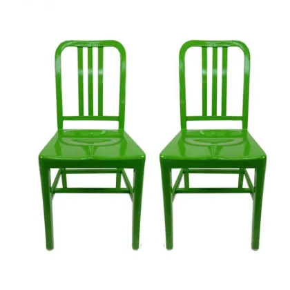 Modern Restaurant Cafe Furniture - Outdoor Metal Industrial Dining Chairs