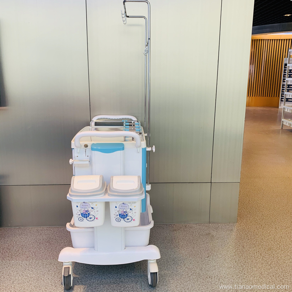 Hospital Steel ABS Multi-functional Treatment Trolley