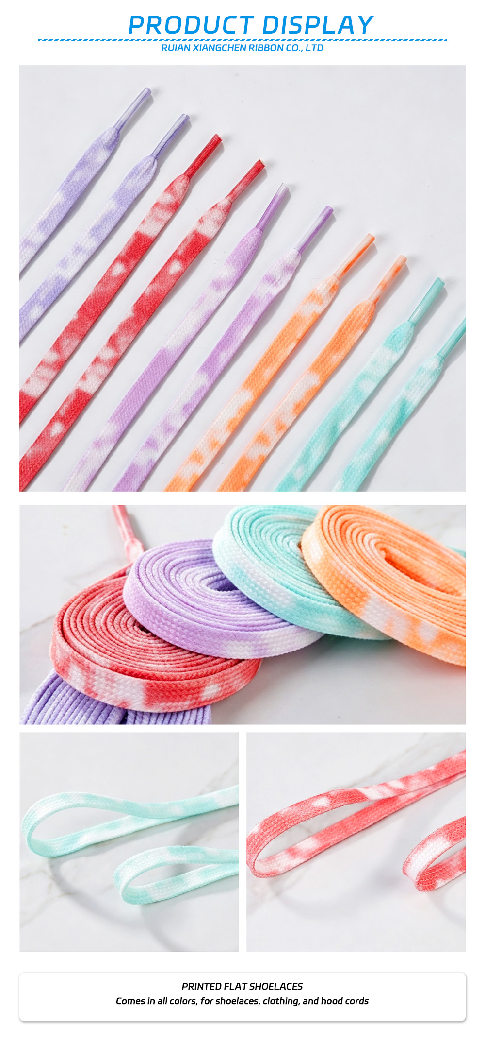 25-Printed flat shoelaces x