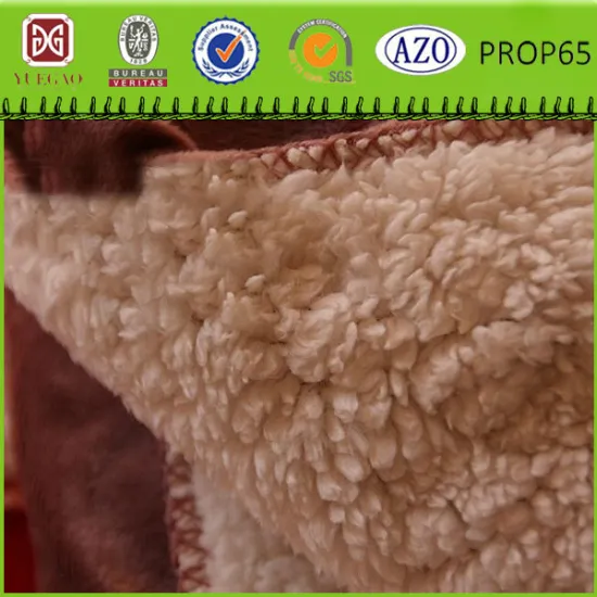 SGS high quickly mantas sherpa&microfiber fleece thick blanket Double side mink fleece blanket mink fleece blanket