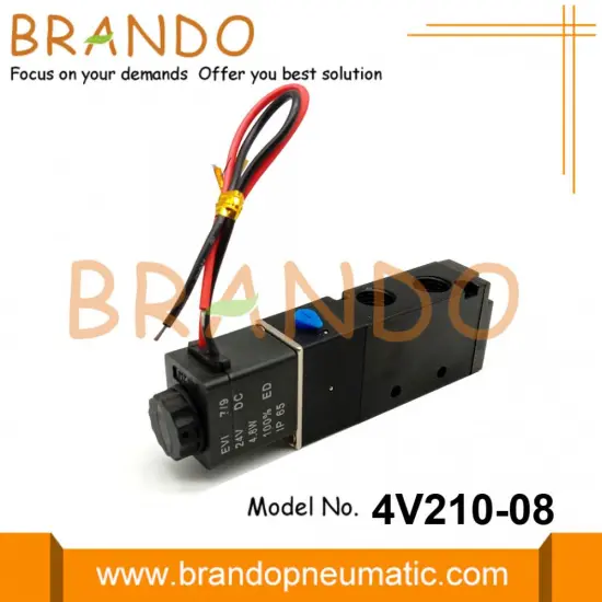 4V210-08 Solenoid Valve For Pneumatic Actuator 120V 240V